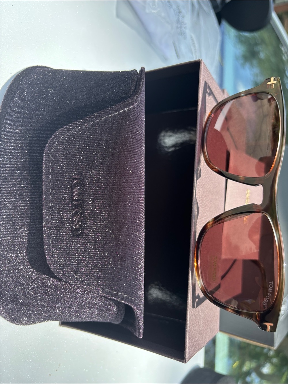 NEW with box authentic square frame Tom Ford Gerard-02 TF 930 56-19-145 - Picture 4 of 13